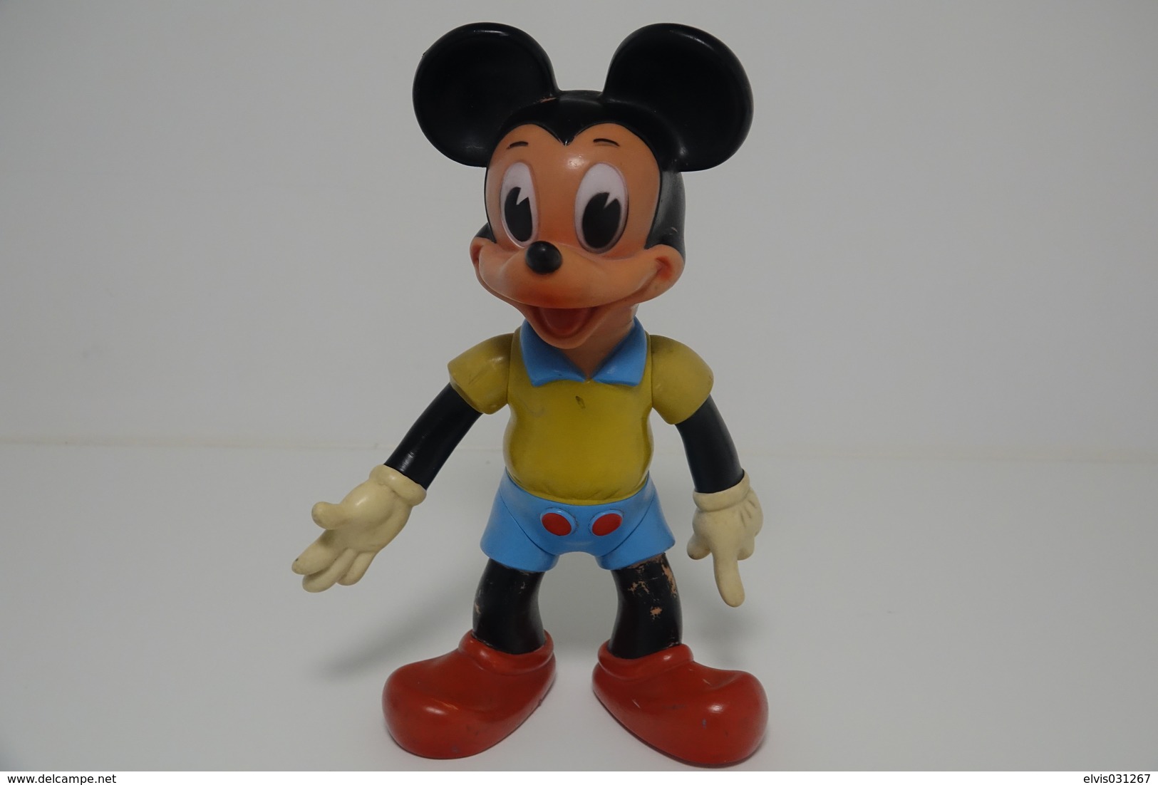 PIEPER POUET SQUEAKY: LEDRAPLASTIC MICKEY MOUSE (mickey And Friends)- 1960's - L=36 - DISNEY - ELEPHANT - Rubber - Vinyl - Schtroumpfs