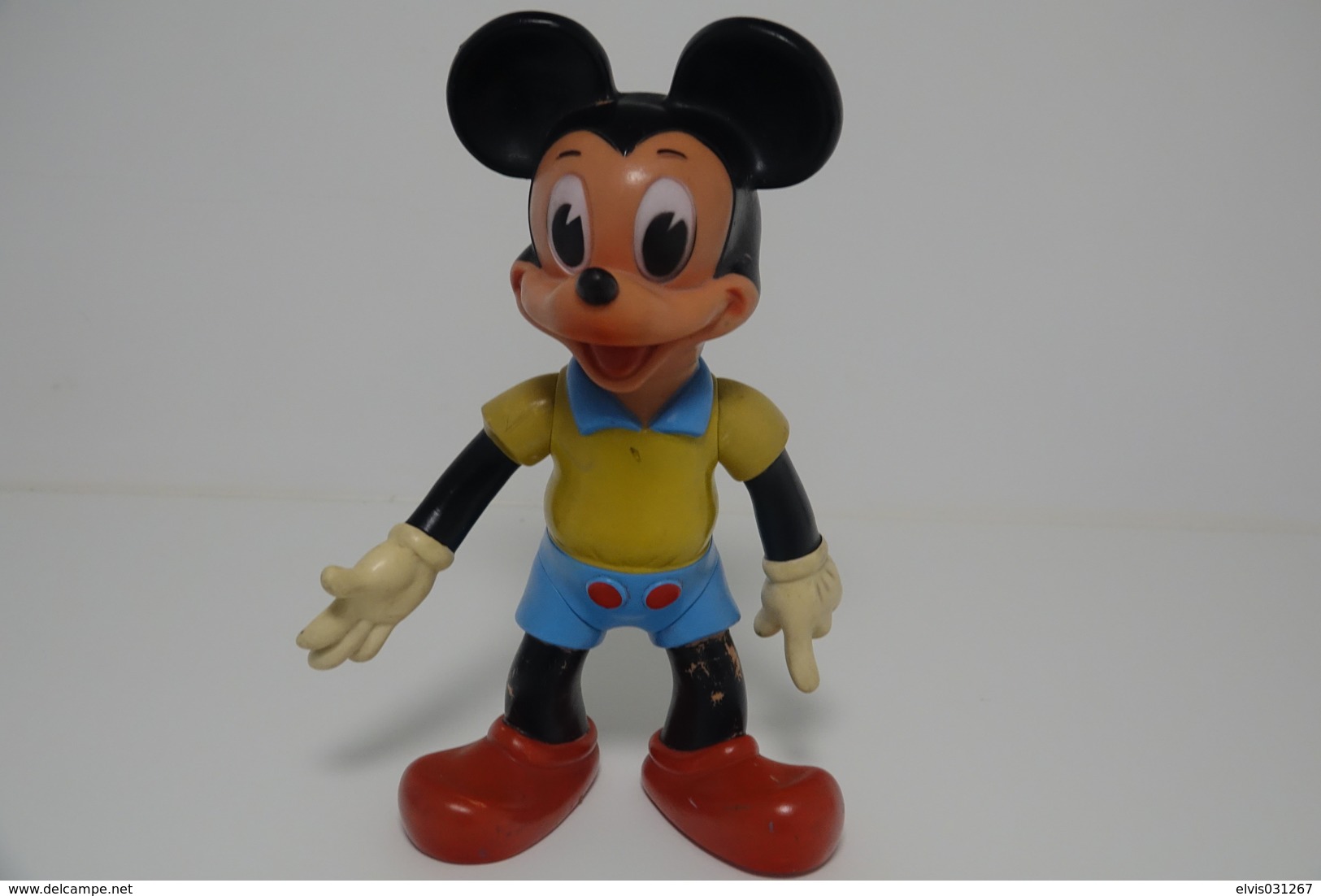 PIEPER POUET SQUEAKY: LEDRAPLASTIC MICKEY MOUSE (mickey And Friends)- 1960's - L=36 - DISNEY - ELEPHANT - Rubber - Vinyl - Schtroumpfs