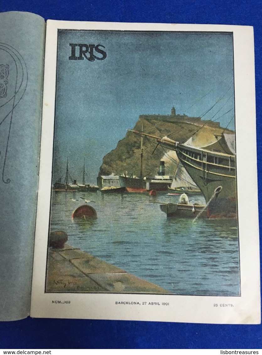 ANTIQUE SPAIN MAGAZINE IRIS 27 DE ABRIL DE 1901 Nº 103 ARTS AND OTHERS THEMES - [1] Until 1980