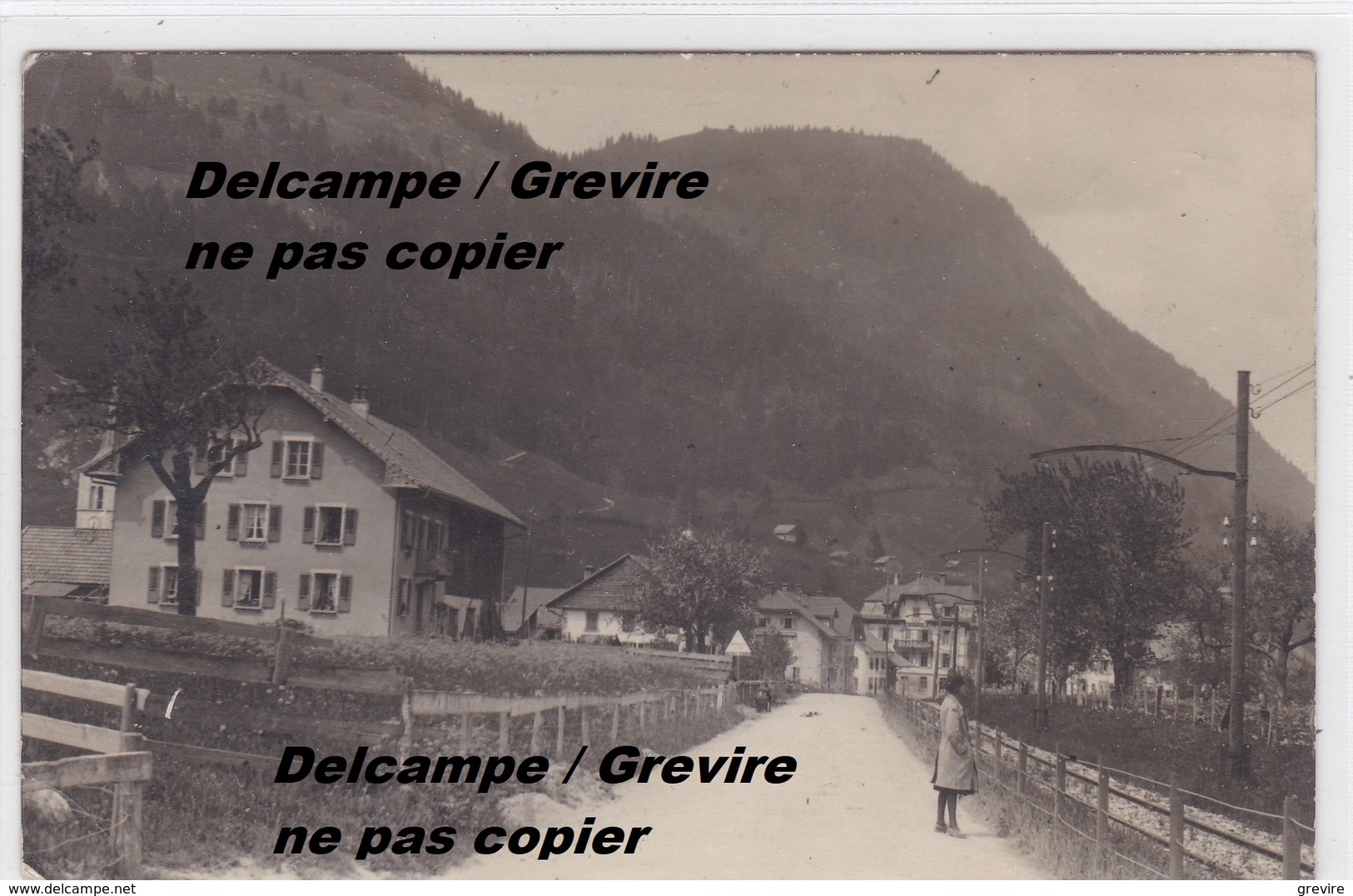 Neirivue, Animée, Vue De Détail, Voie GFM. Carte-photo Privée - Neirivue