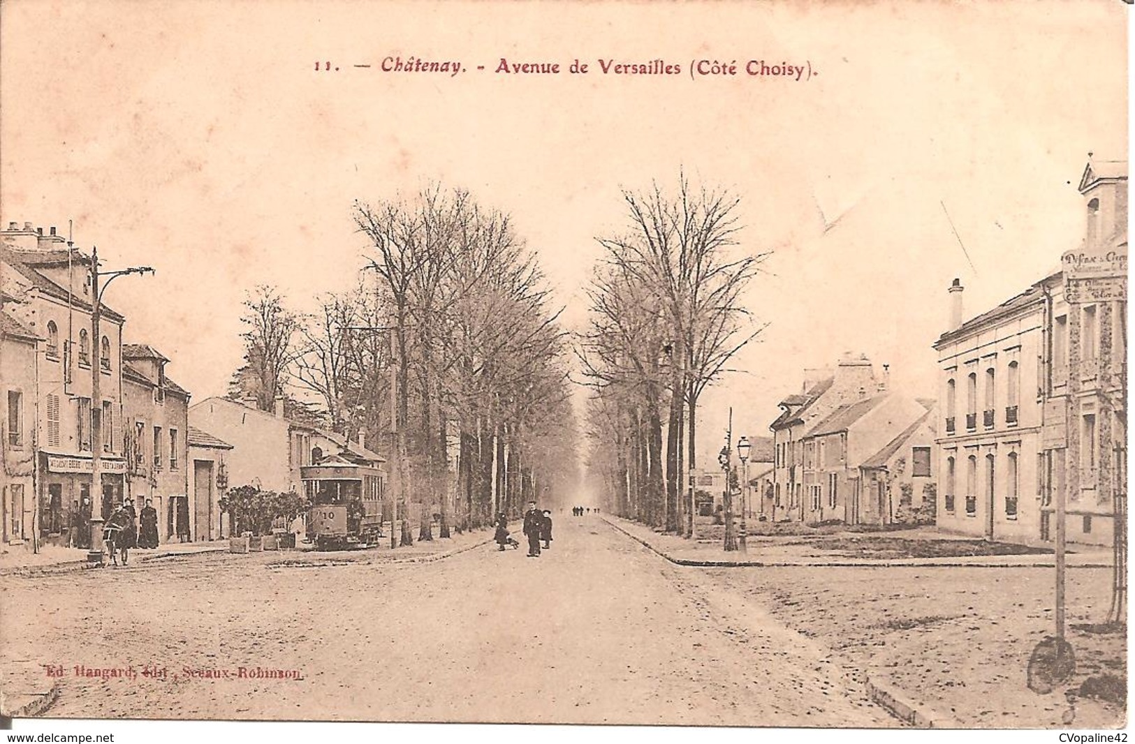 CHÂTENAY (92) Avenue De Versailles (Côté Choisy) En 1906 - Chatenay Malabry