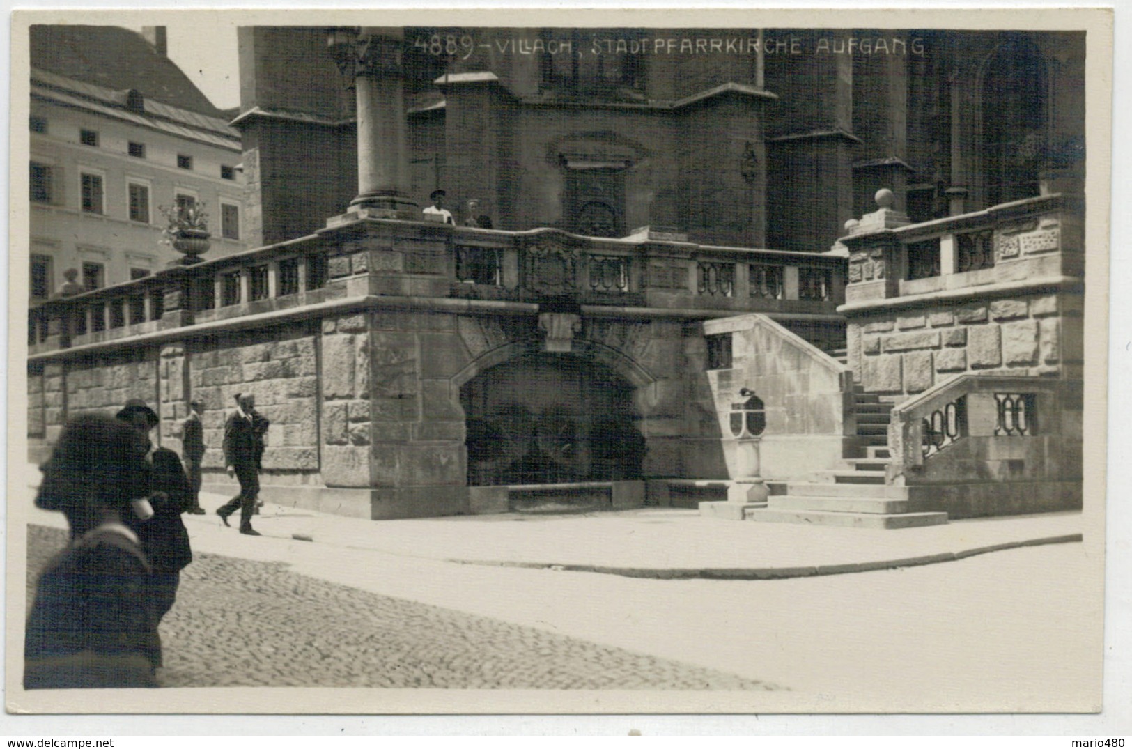 VILLACH  STADTPFARRKIRCHE  AUFGANG          2 SCAN  (NUOVA) - Villach