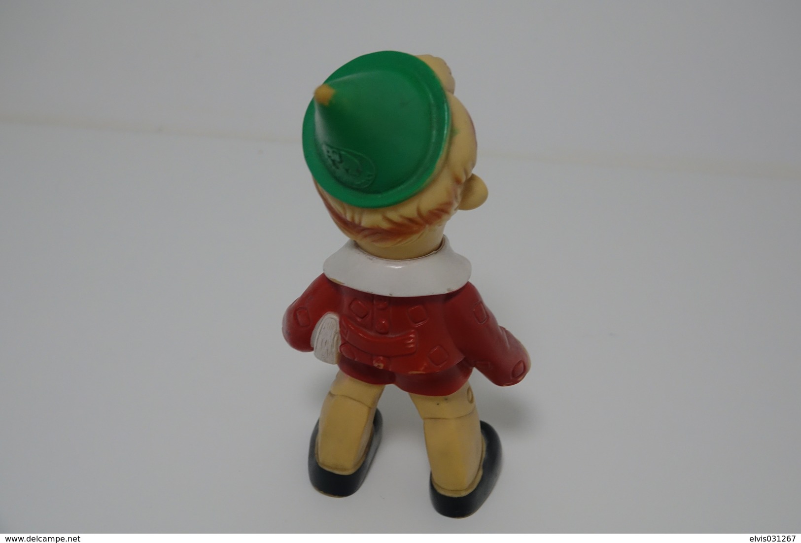 PIEPER POUET SQUEAKY: LEDRAPLASTIC PINOCCHIO PINOKIO - RaRe Collector - L=23.5  -1960's - ELEPHANT - Rubber - Vinyl - Schtroumpfs