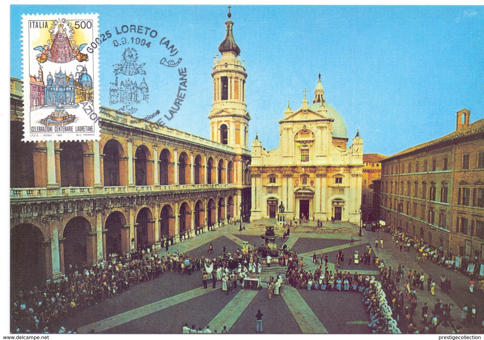 LORETO PELLEGRINI DEI TRENI BIANCHI    FDC  1994 MAXIMUM POST CARD (GENN200040) - Aardrijkskunde