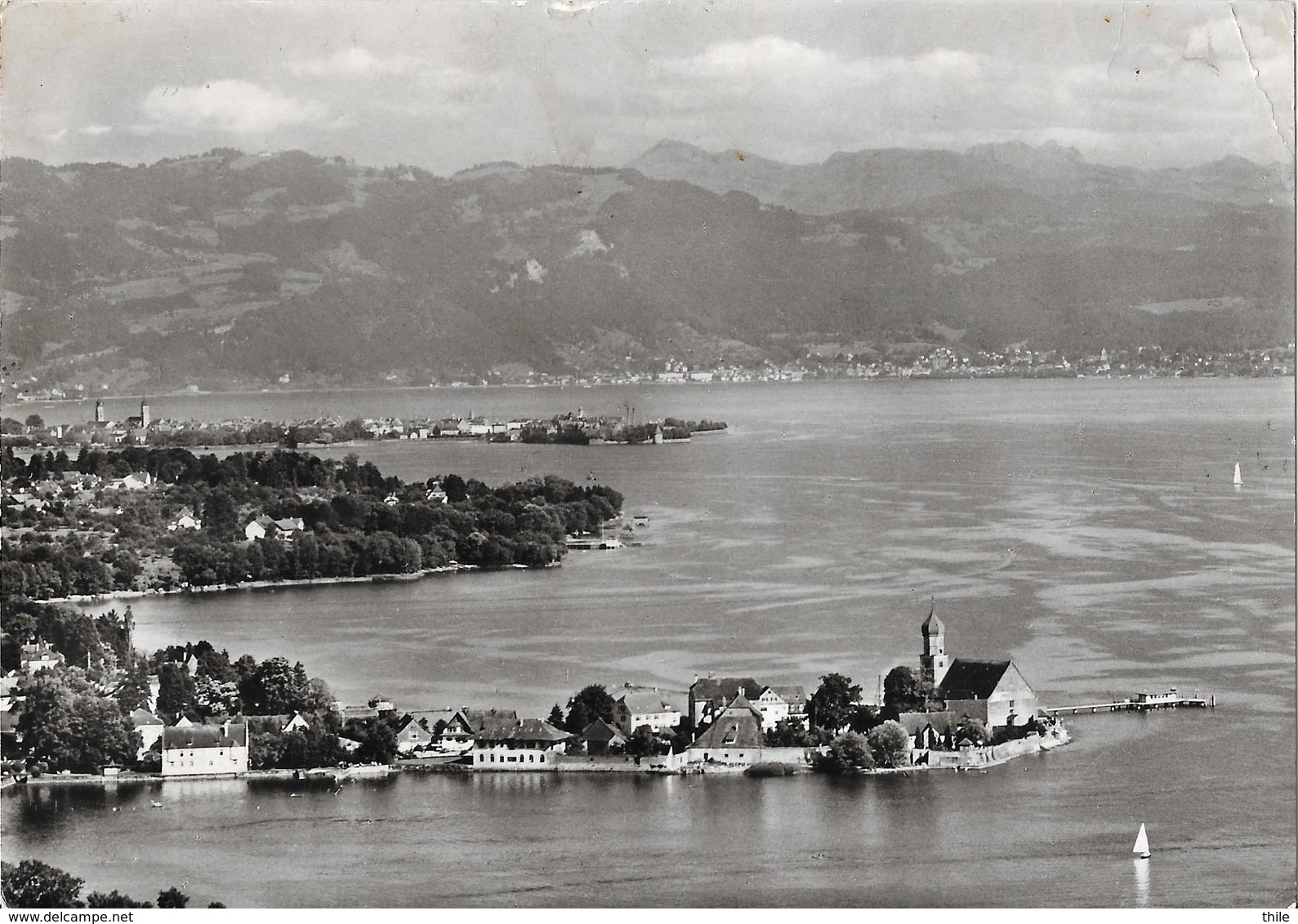 WASSERBURG Am Bodensee - Luftansicht Gegen Lindau - Wasserburg (Bodensee)