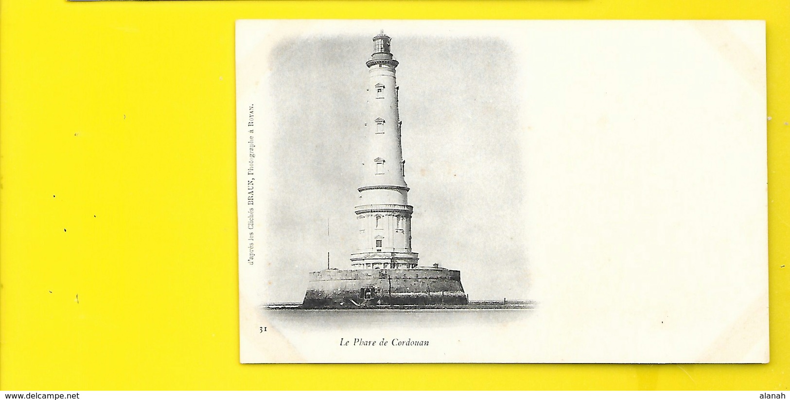 CORDOUAN Le Phare (Braun) Chte Mme (17) - Other & Unclassified