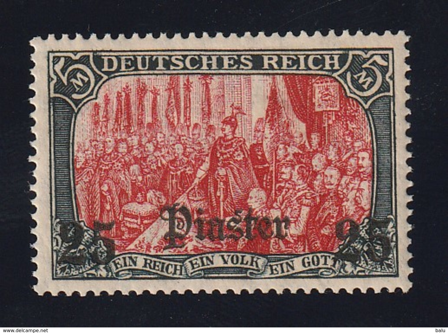 Deutsche Auslandspost Türkei 1905 Michel 47 **, 25 Piaster Postfrisches Prachtstück, Michel 100,-€ - Deutsche Post In Der Türkei