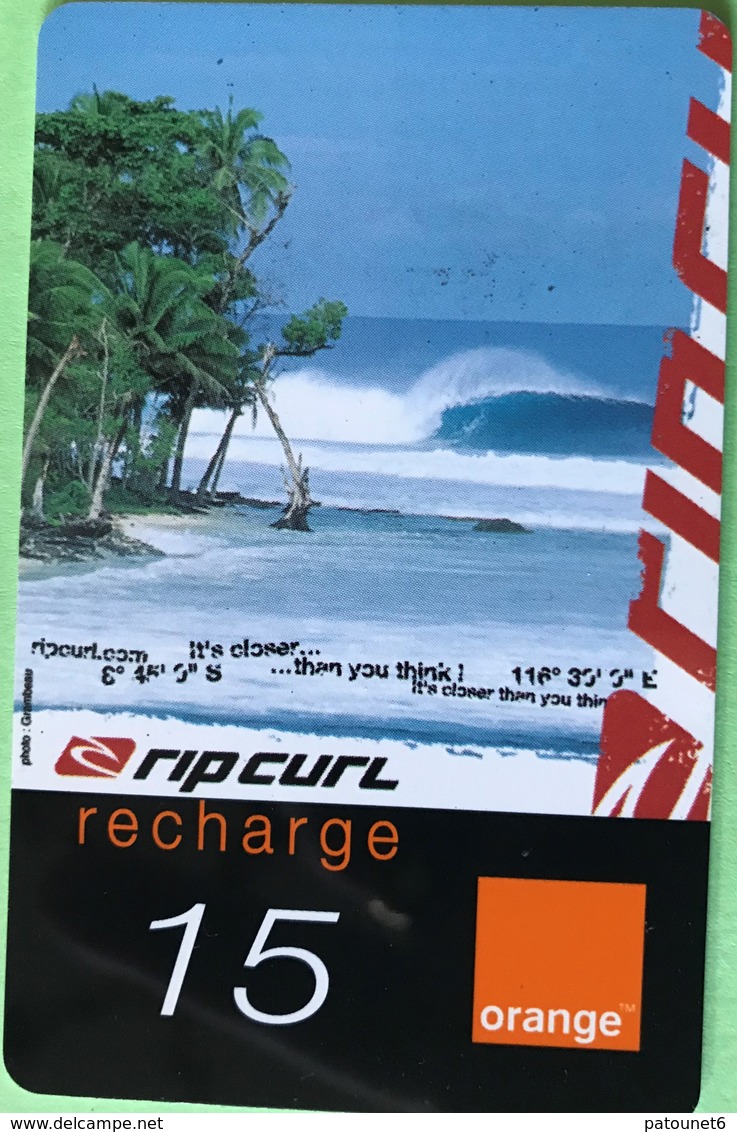 REUNION  -  Recharge Orange 15  -  Ripcurl - Réunion