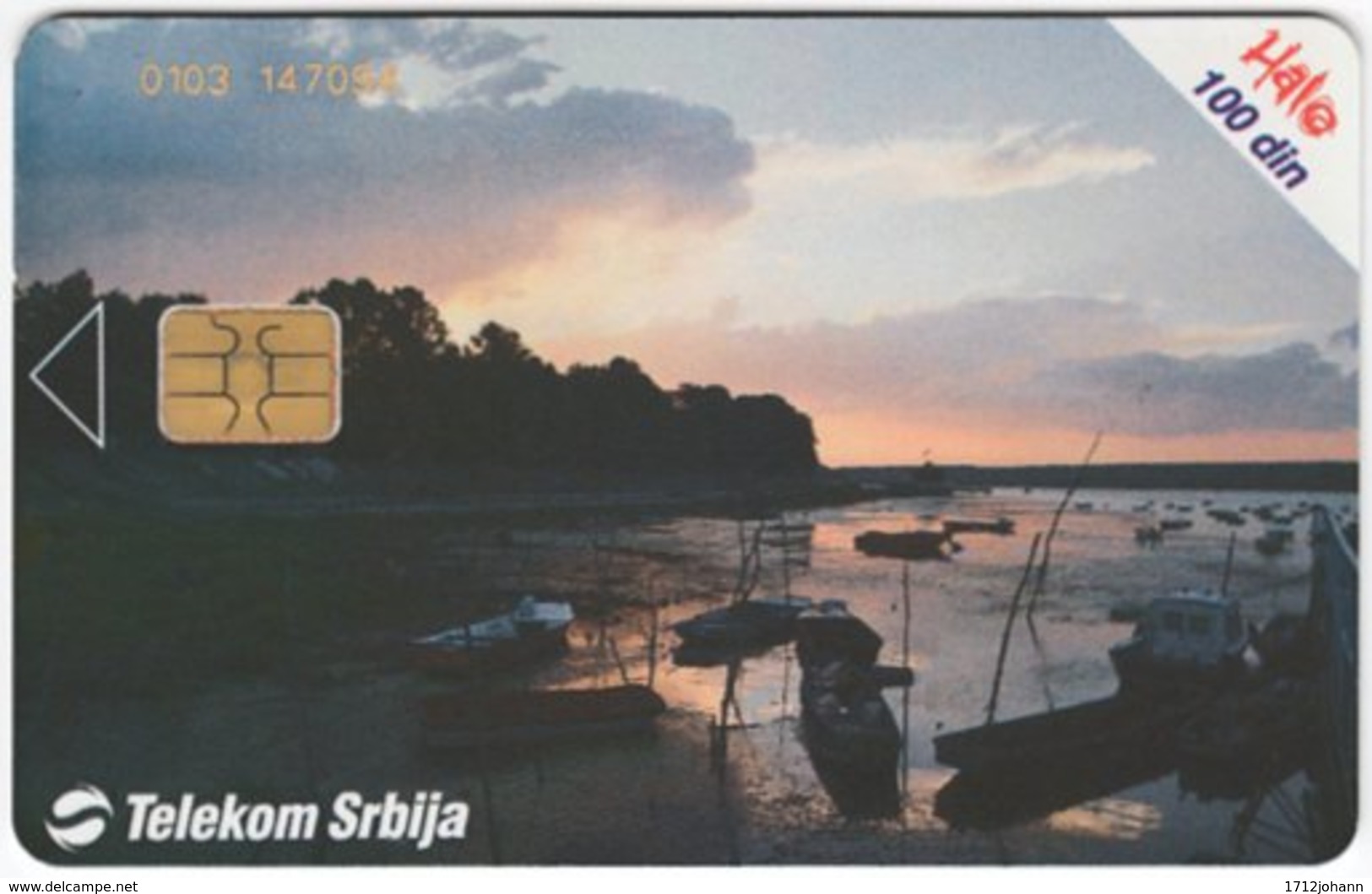 SERBIA A-422 Chip Telekom - Landscape, Coast - Used - Jugoslawien