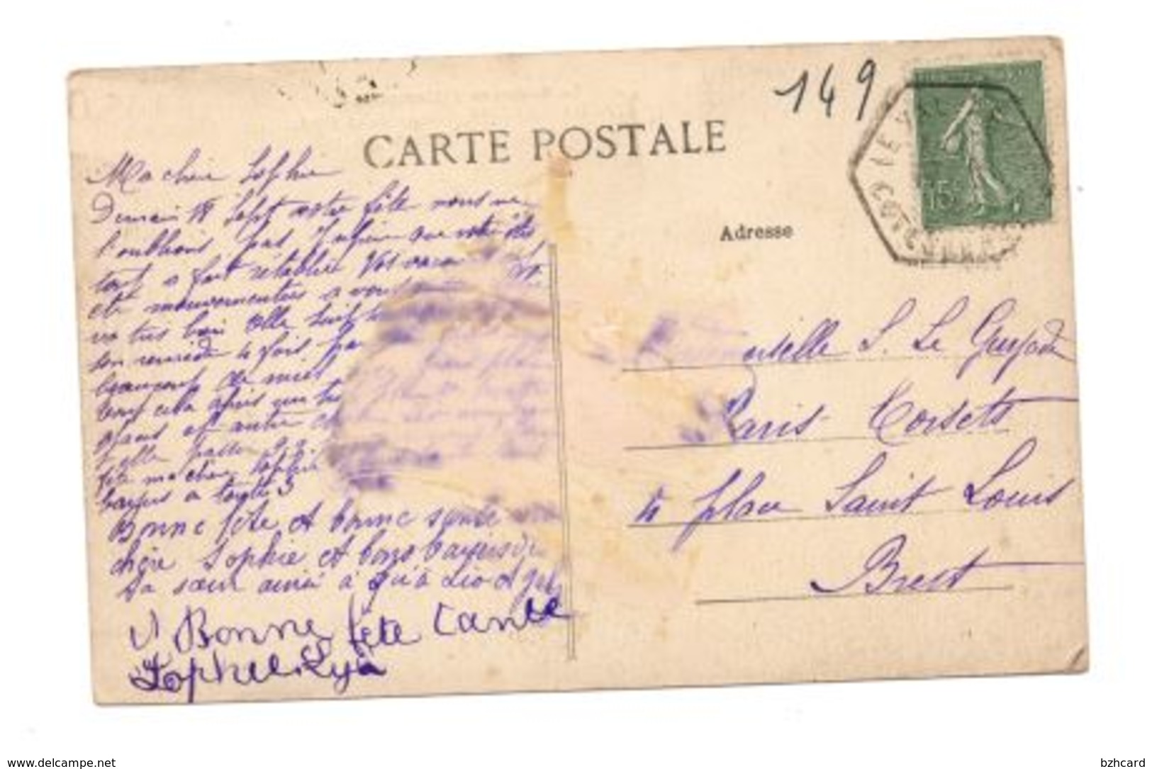 Val André (1924)  Rue De La Poste - La Poste - Maison Jagu - à Saisir - Pléneuf-Val-André