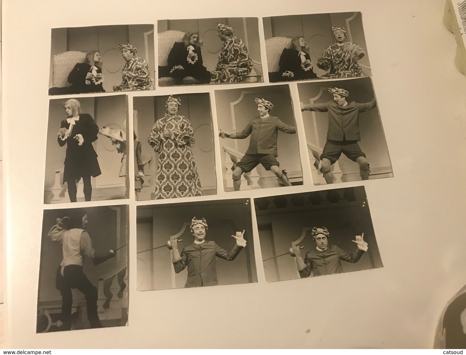 Lot De  32  Photographies Anciennes (1971-1972)  « Le Bourgeois Gentilhomme » Théâtre National De Belgique - Célébrités