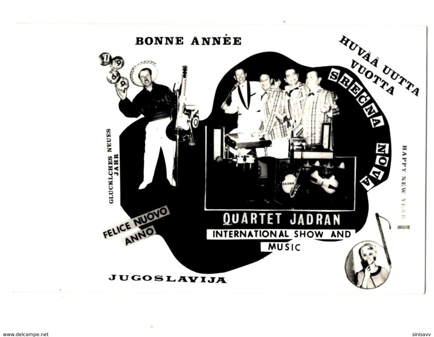 Orchestra / Orkestre - Yugoslavia- Quartet JADRAN ( 14x9cm) - Photos