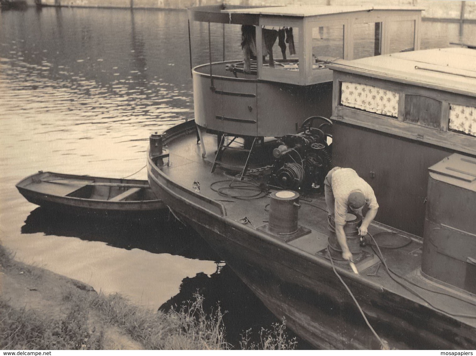 Péniche - Canal De Wilebroeck - Concours D'Amarrage - Dim. 225 X 170 Mm. - Boten