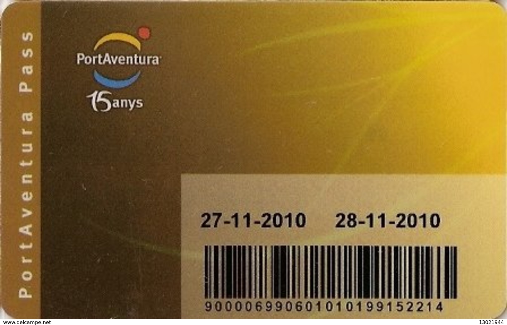 SPAGNA KEY HOTEL     Hotel PorAventura - 15 Anys - Cartes D'hotel