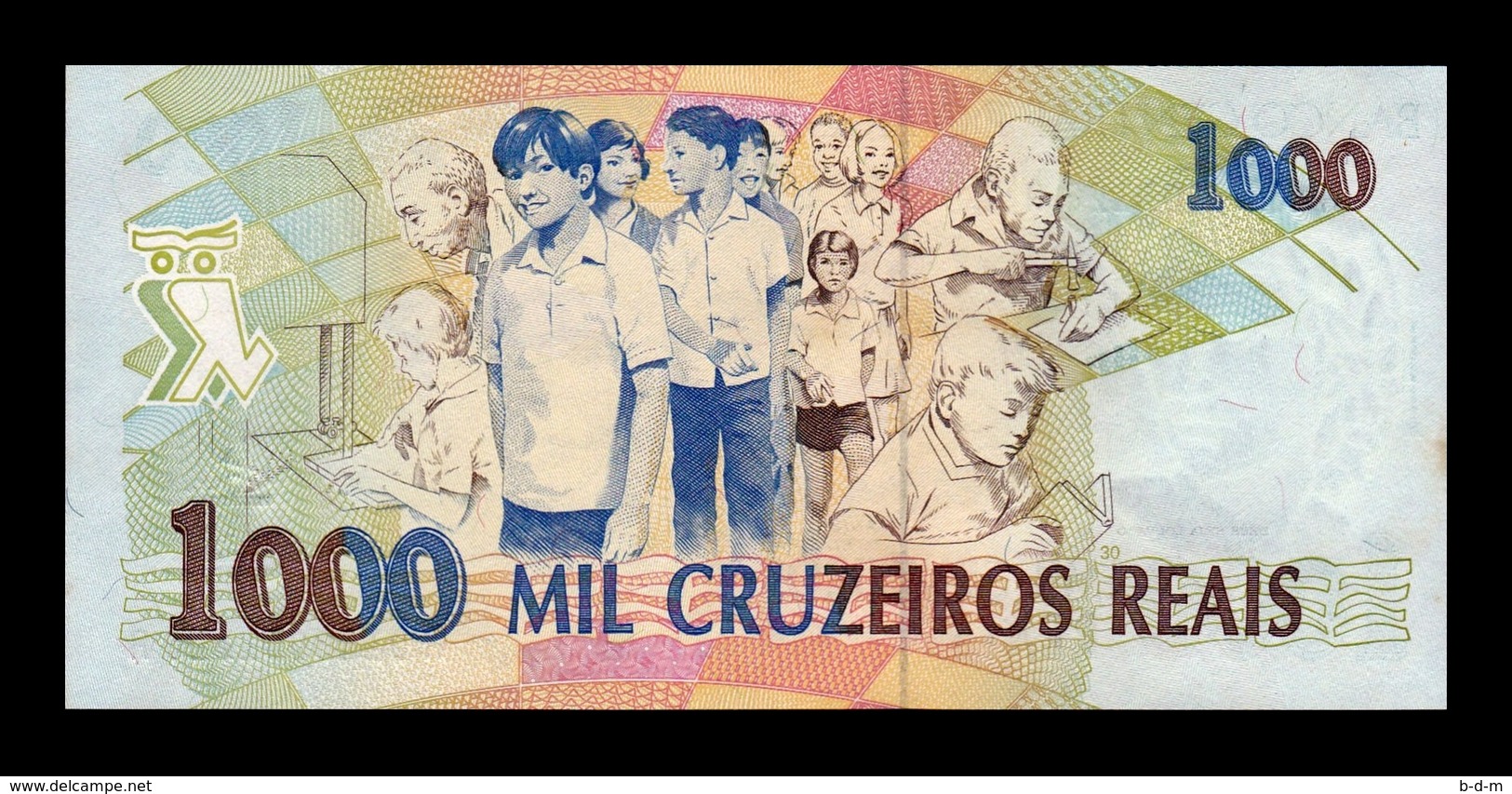 Brasil Brazil 1000 Cruzeiros Reais 1993 Pick 240 SC UNC - Brasil