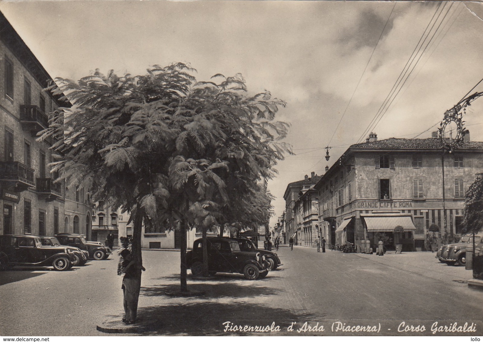 Emilia Romagna - Piacenza - Fiorenzuola D'Arda  - Corso Garibaldi  - F. Grande - Anni 50 - Molto Bella Con Auto - Autres & Non Classés