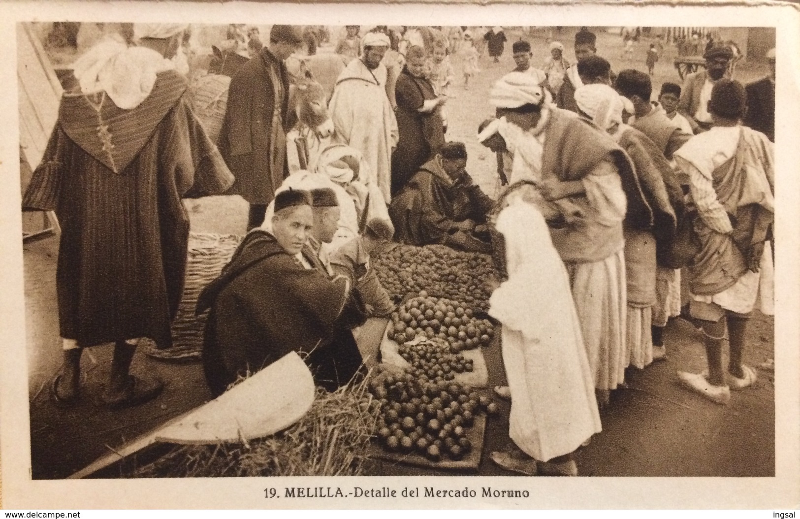 SPAIN, ESPAÑA...........MELILLA......Detalle Del Mercado Moruno.....ca.1920 - Melilla