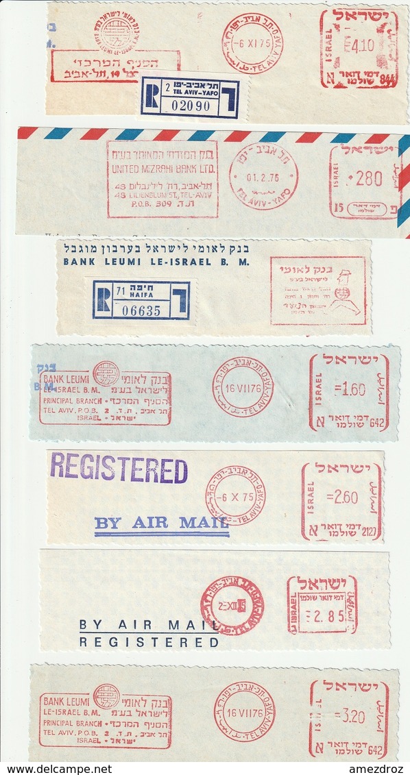 Israël Marcophilie 7 Différents (F13) - Other & Unclassified