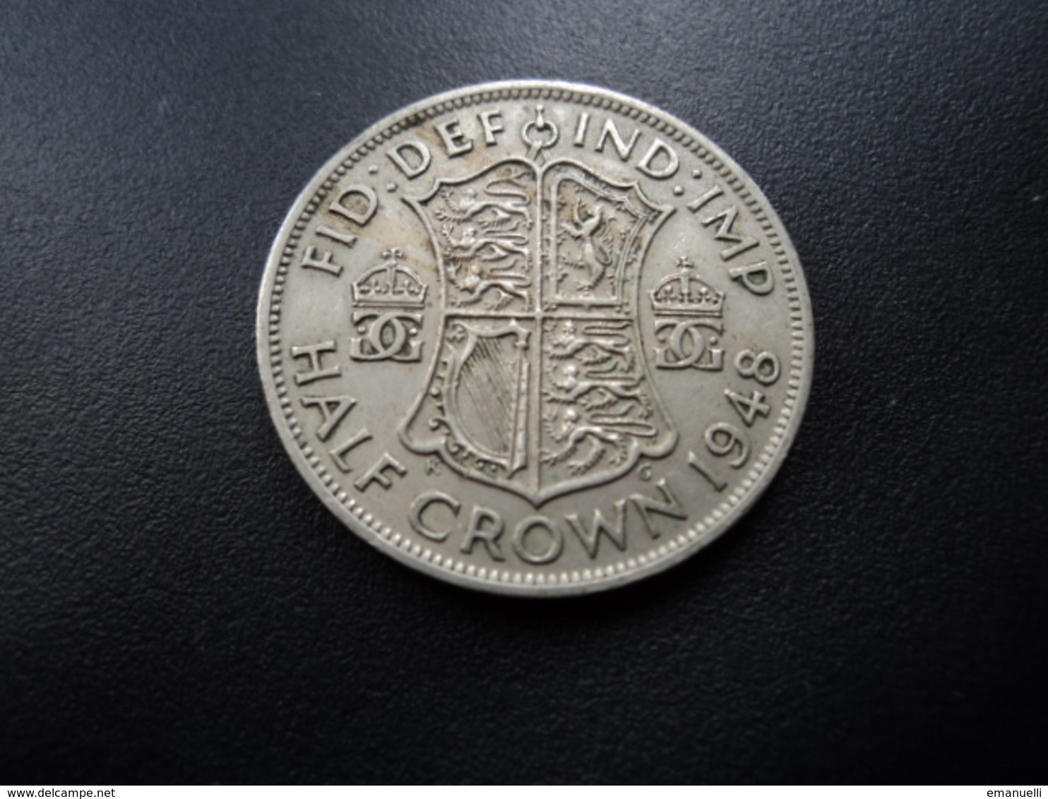 ROYAUME UNI : 1/2 CROWN  1948    KM 866   Très Beau TTB * - K. 1/2 Crown