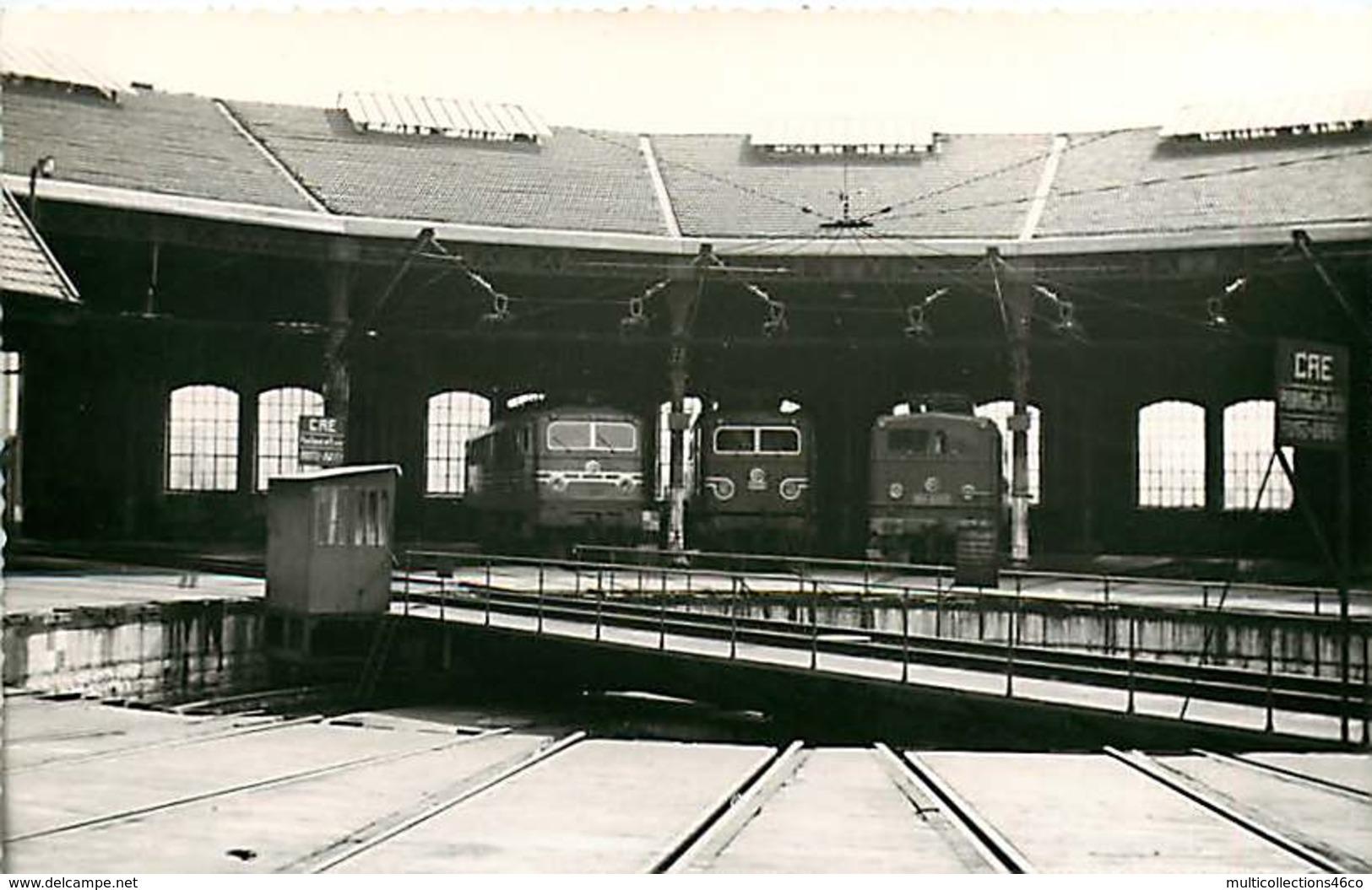 060120A TRANSPORT TRAIN CHEMIN DE FER - PHOTO BREHERET 1955 - 74 ANNEMASSE Le Dépôt De La Gare - Annemasse