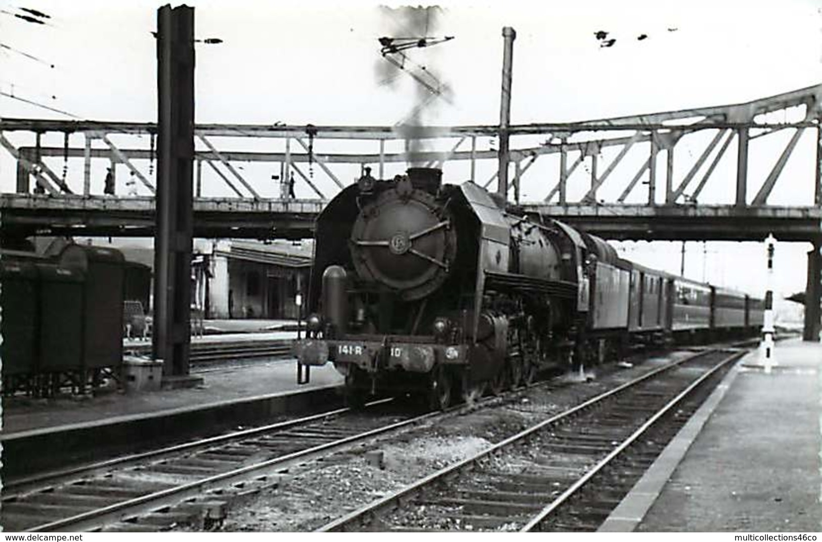 060120A TRANSPORT TRAIN CHEMIN DE FER - PHOTO BREHERET FONTAINE 1954 - 18 VIERZON La Gare - Vierzon
