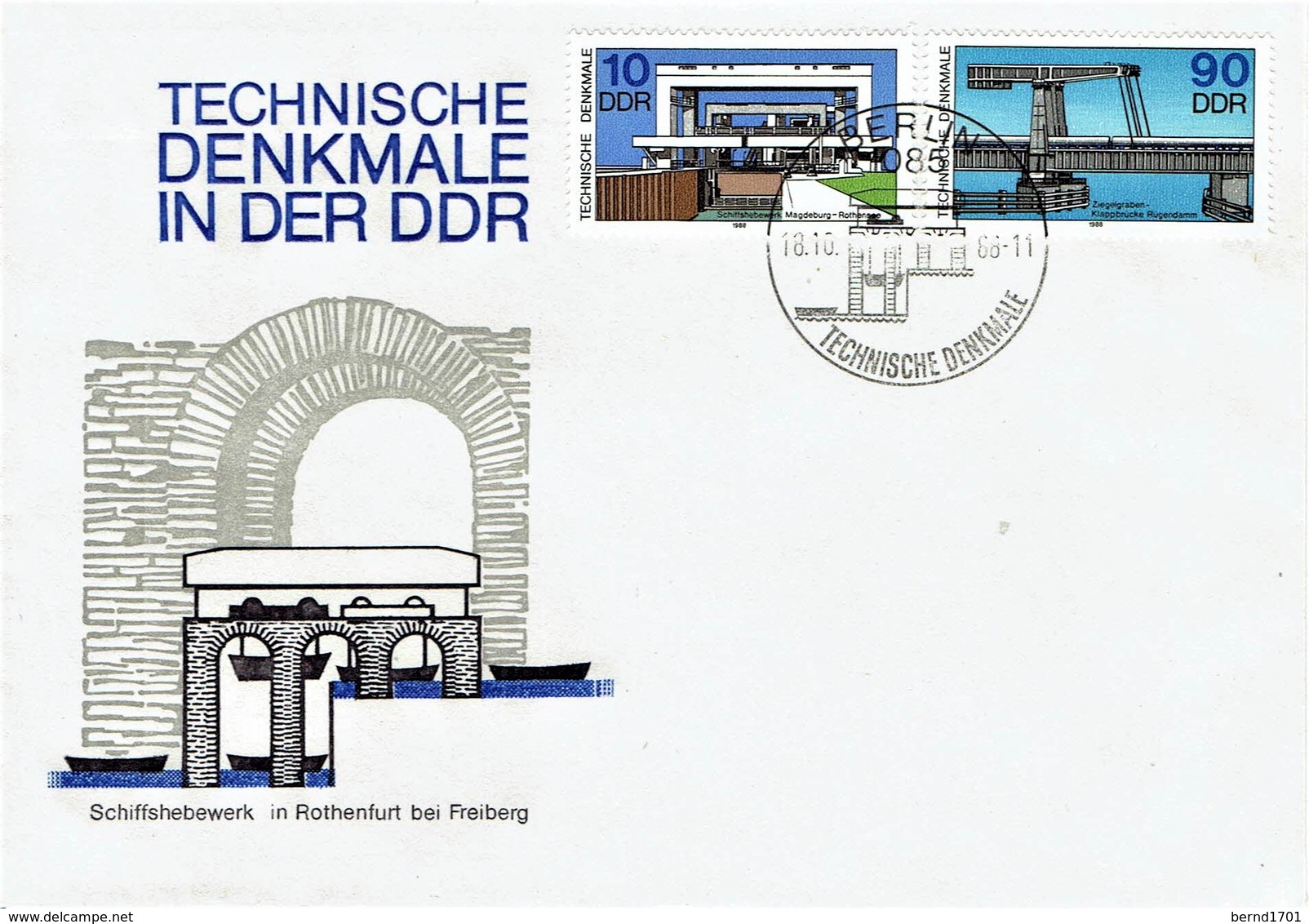 DDR / GDR - Mi-Nr 3204 + 3207 FDC (T797)- - 1981-1990