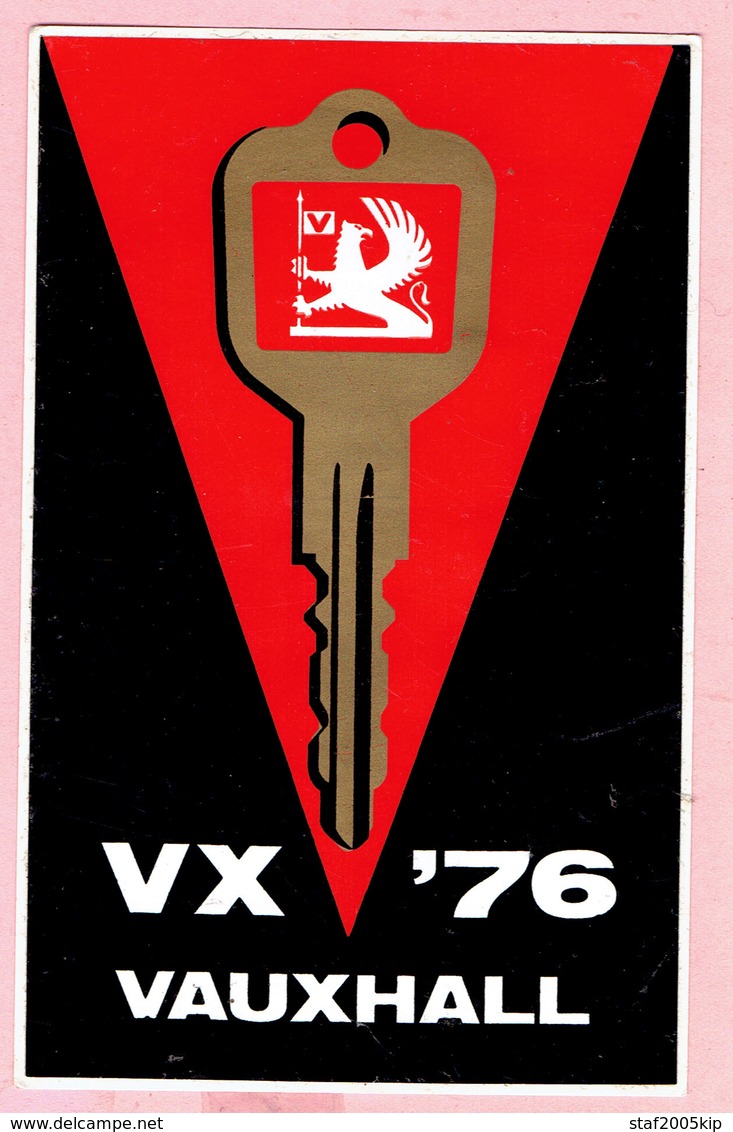Sticker - VX 1976 - VAUXHALL - Aufkleber