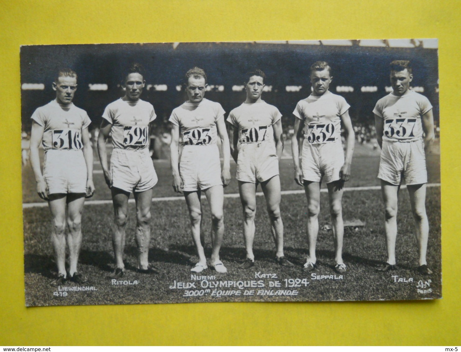 Jeux Olympiques De 1924 ,3000 M,équipe De Finlande - Natation