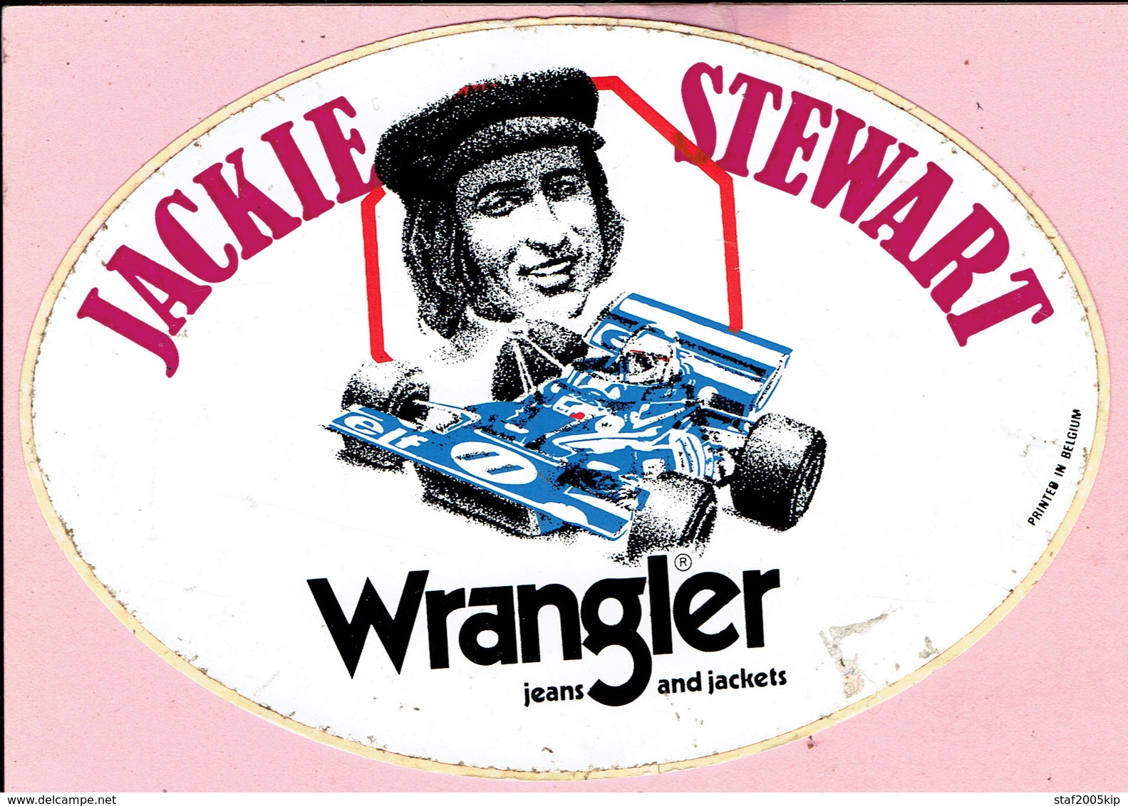 Sticker - JACKIE STEWART - Elf - Wrangler Jeans And Jackets - Stickers