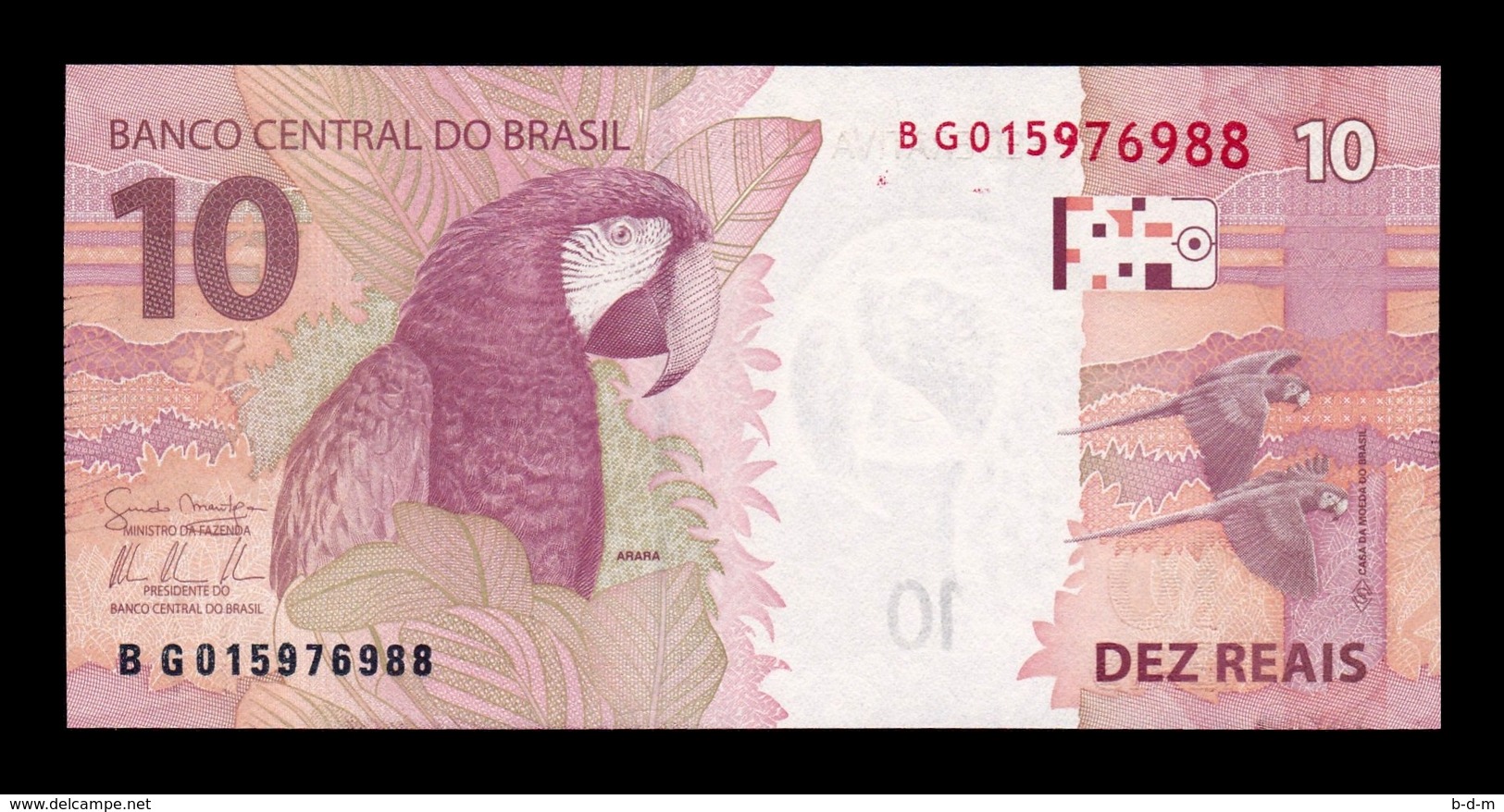 Brasil Brazil 10 Reais 2010 (2013) Pick 254a SC UNC - Brasil