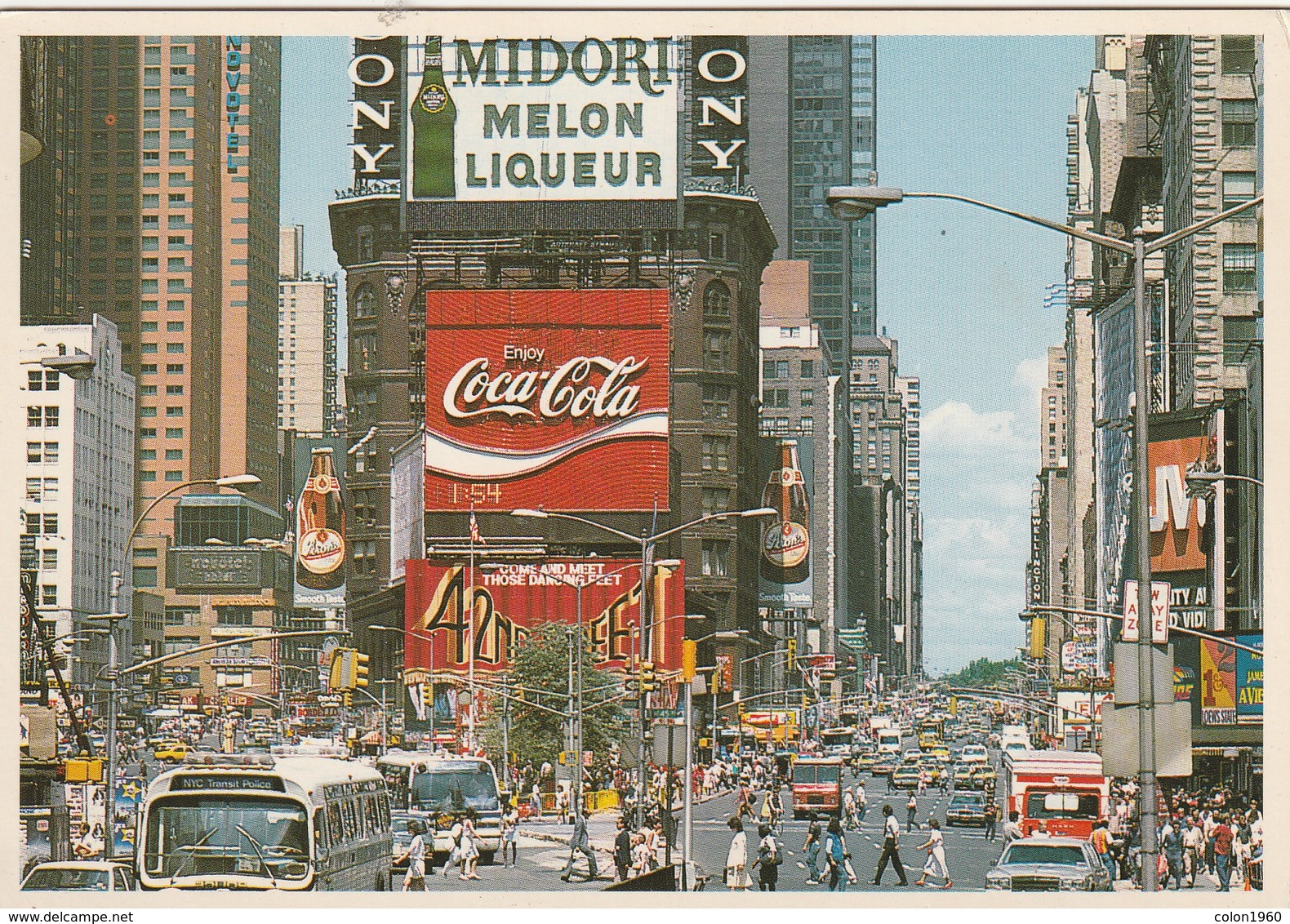 ESTADOS UNIDOS. COCA COLA. NEW YORK CITY. TIMES SQUARE IN THE HEART OF THE THEATER, 1231. (808). ESCRITA. - Time Square