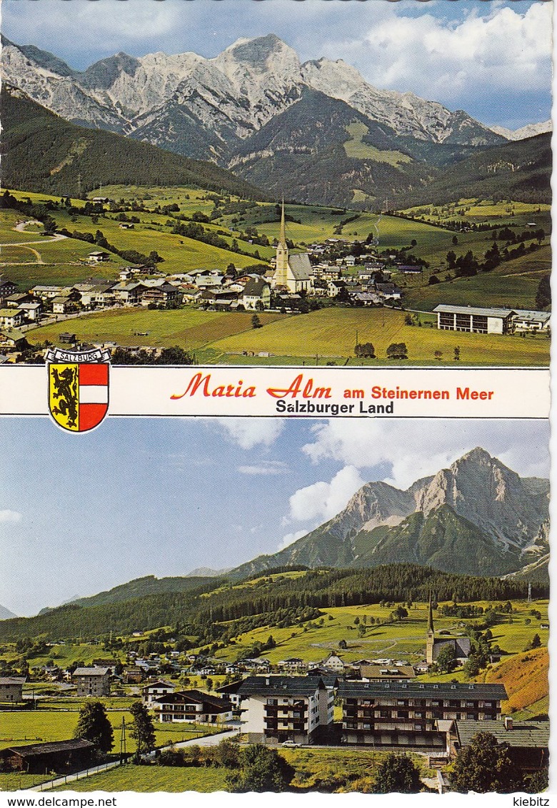 SBG-Maria Alm - 2 Bildkarte  Gelaufen 1976 - Maria Alm