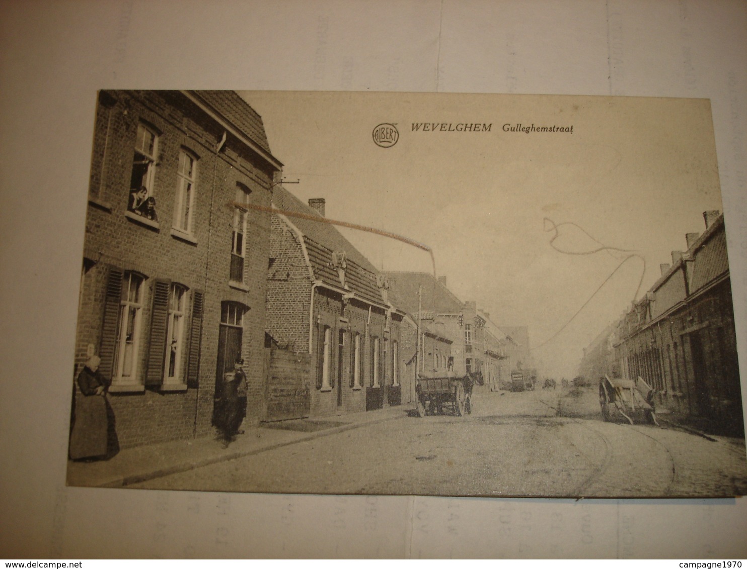 CPA - WEVELGEM ( KORTRIJK MENEN ) - GULLEGHEMSTRAAT ( CHARRETTE CHARIOT ) - Wevelgem