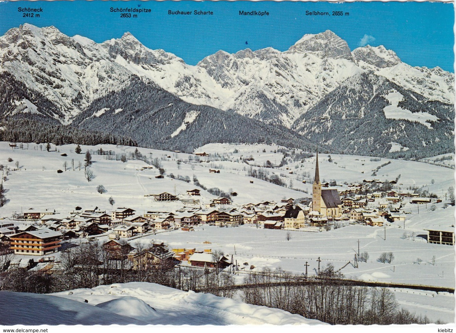 SBG-Maria Alm - Ortsansicht Winter  Gelaufen 1978 - Maria Alm