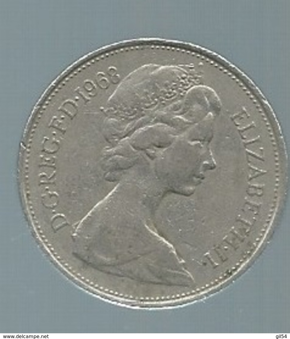 Grande-Bretagne 10 Pence 1968 (  Pieb 21503 - 10 Pence & 10 New Pence