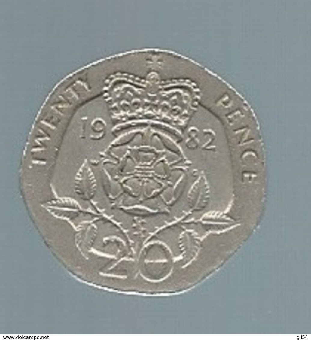 Monnaie - Grande-Bretagne - 20 Pence 1982 Pieb 21506 - 20 Pence