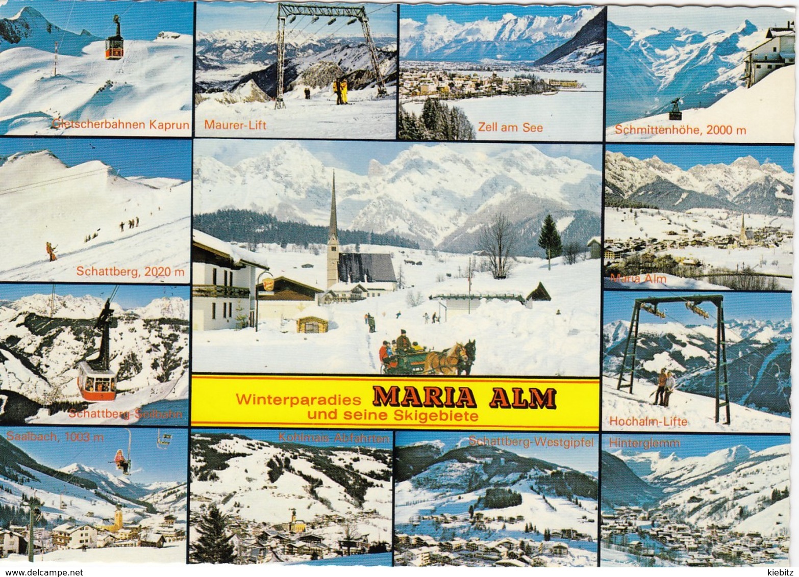 SBG-Maria Alm - 13 Bildkarte  Gelaufen 1980 - Maria Alm
