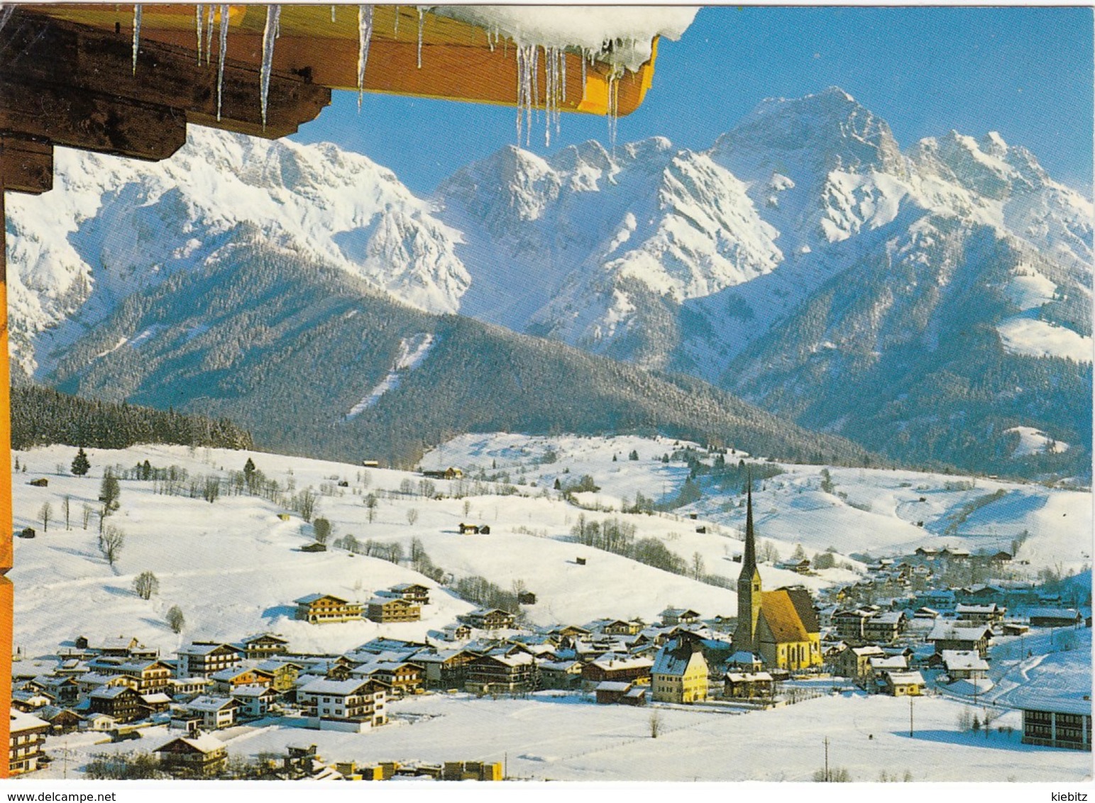 SBG-Maria Alm - Ortsansicht Winter  Gelaufen 1981 - Maria Alm