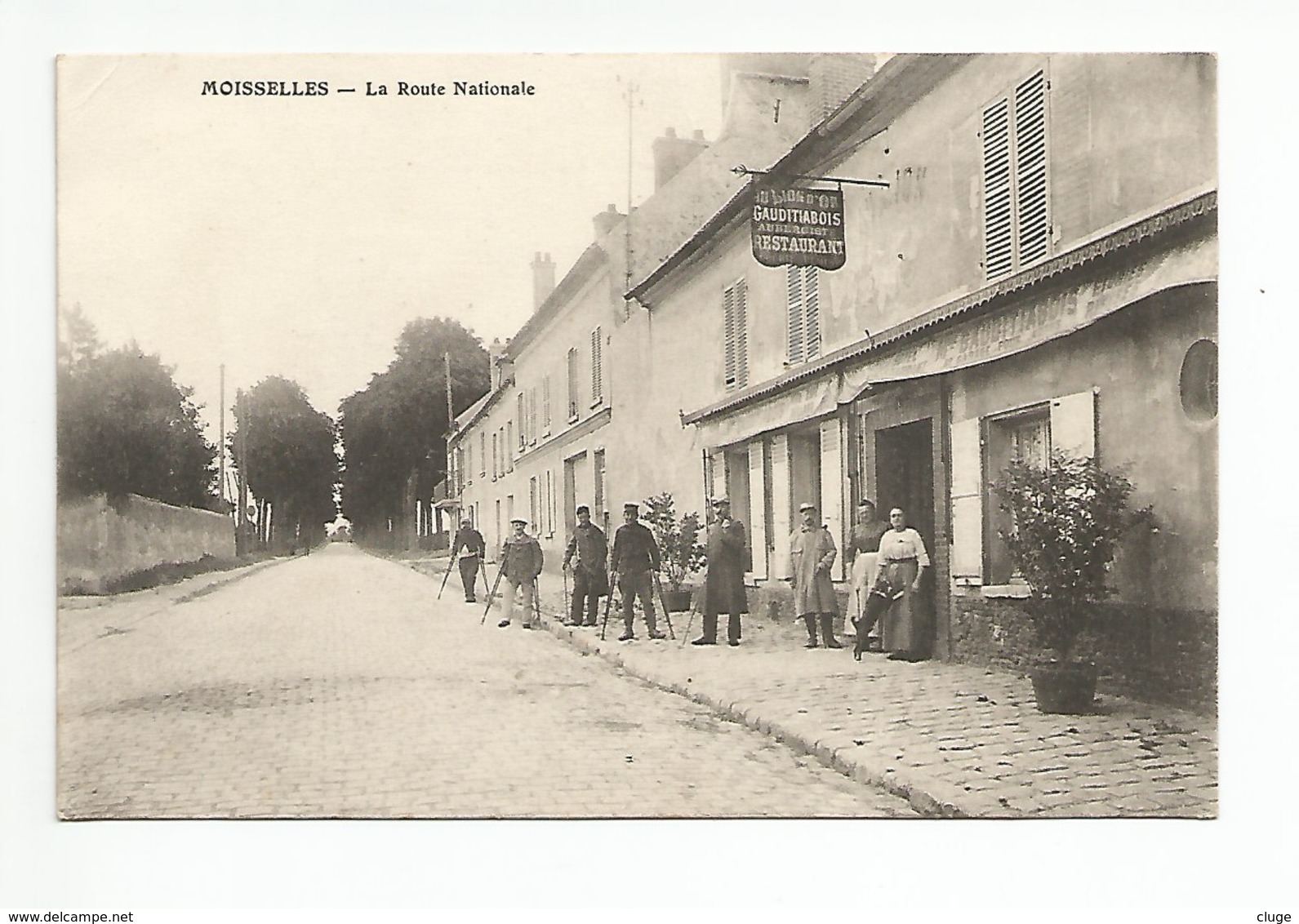 95 - MOISSELLES - Restaurant Gauditiabois - Militaires - Moisselles