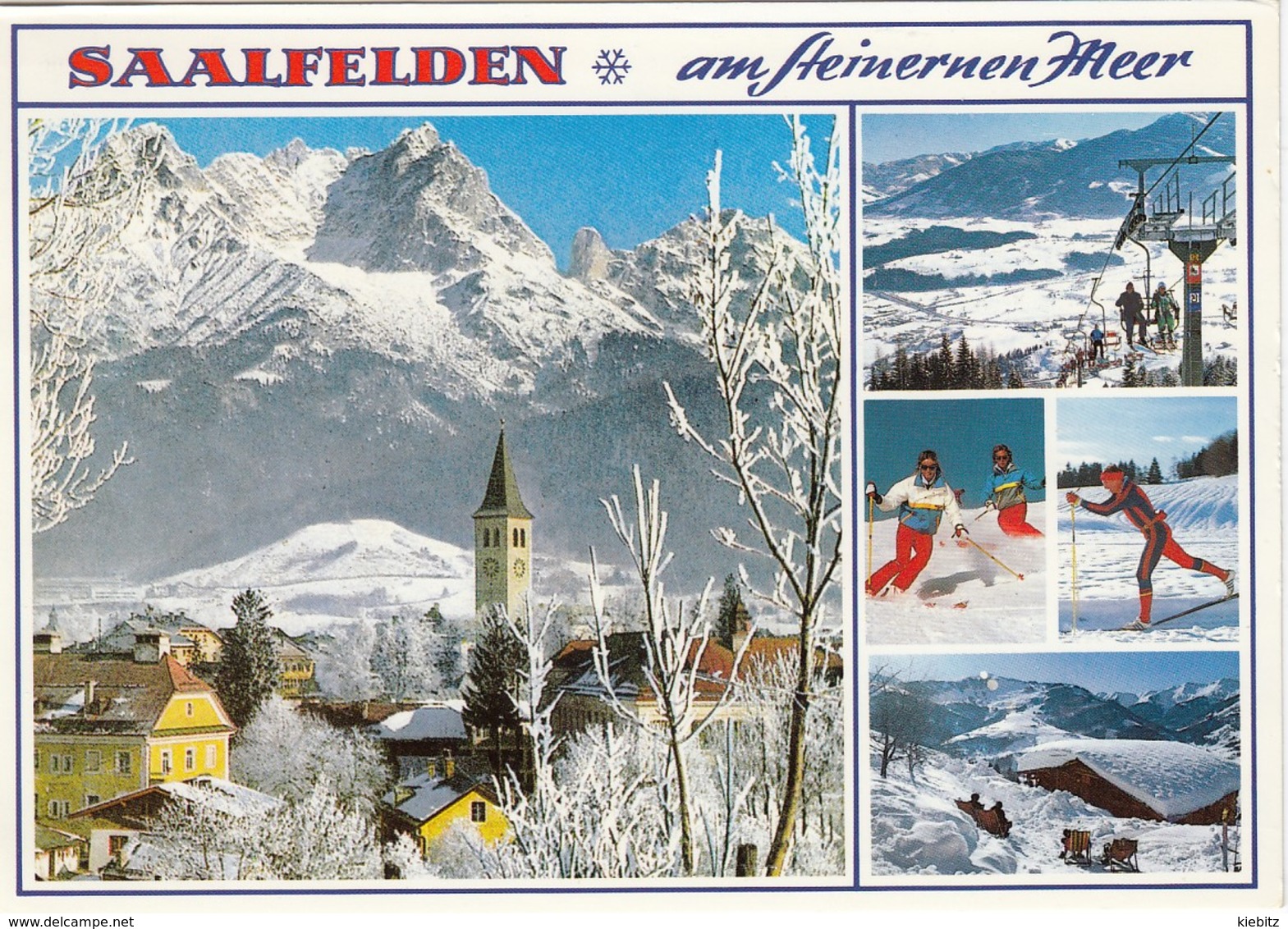 SBG-Saalfelden - 5 Bildkarte  Gelaufen 1987 - Saalfelden