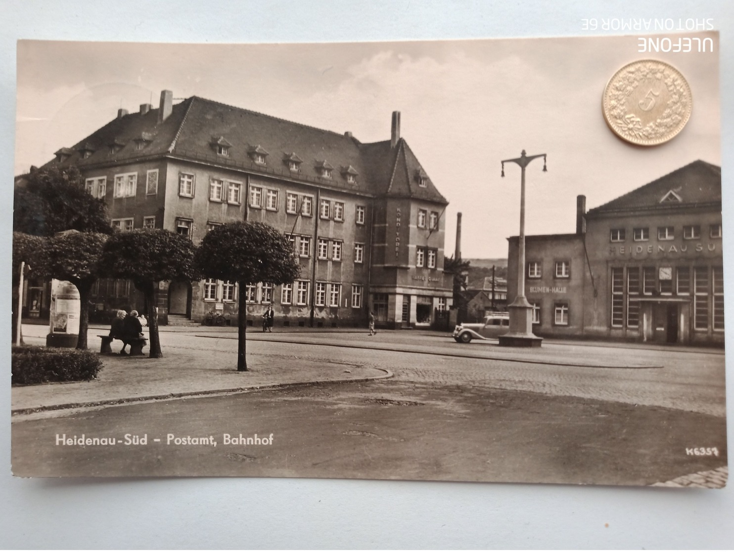 Heidenau-Süd, Postamt, Bahnhof, 1961 - Pirna