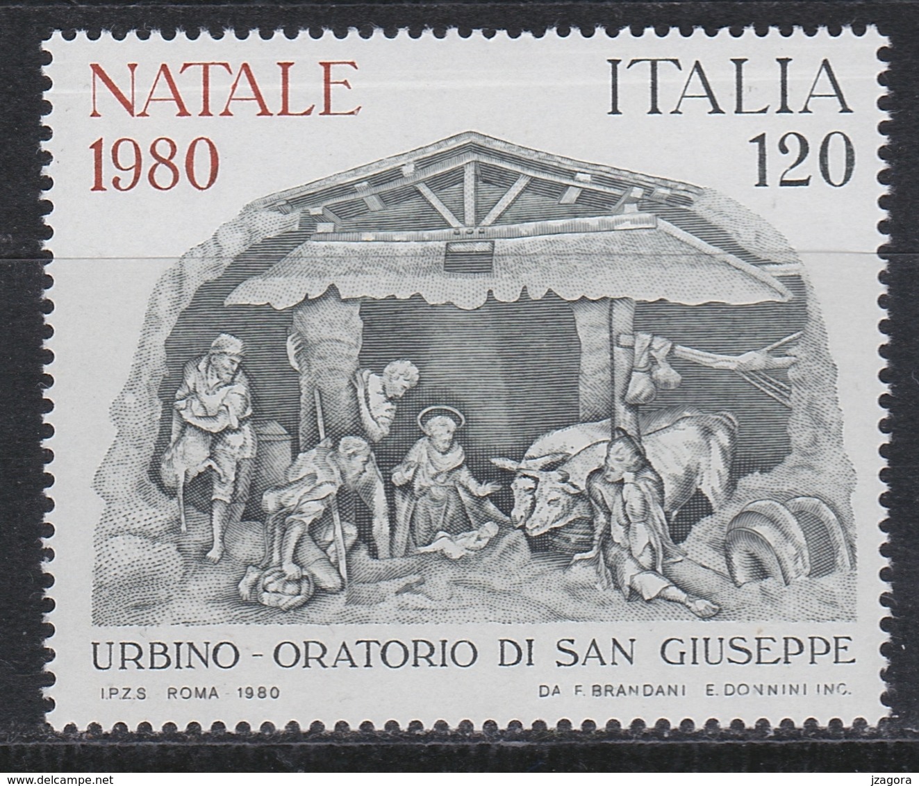 ART FOLKLORE WEIHNACHTSKRIPPE Crèche De Noël Christmas Crib ITALY  ITALIA ITALIEN 1980 MI 1738 MNH  NAVIDAD NATALE - Christmas