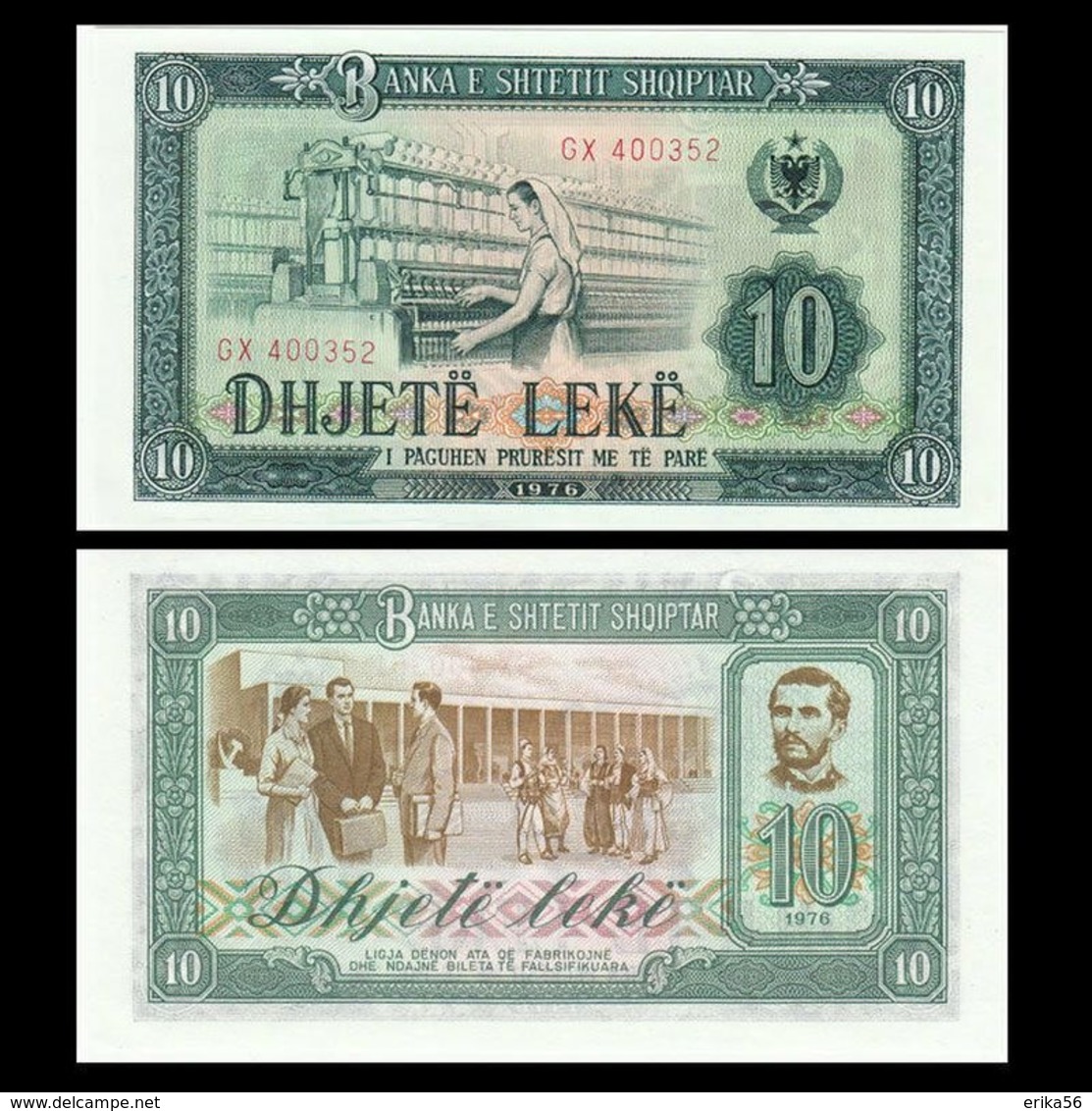 Billet Albanie 10 Leke - Albanie