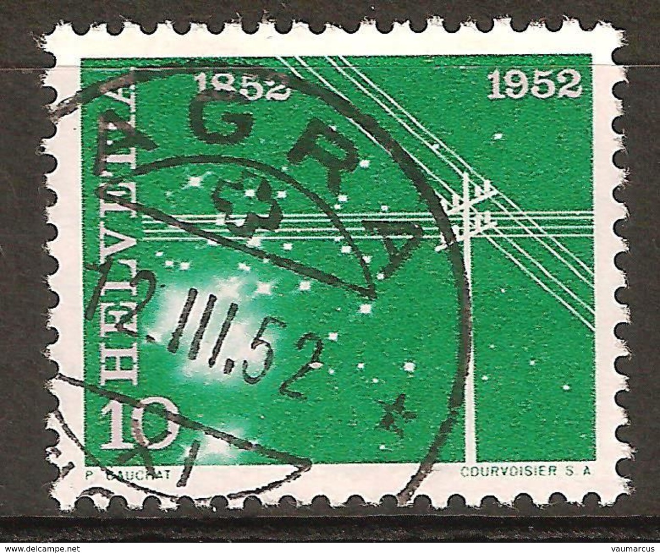 Zu 310 / Mi 567 / YT 518 Obl. AGRA 12.3.52 LUXE Voir Description - Used Stamps