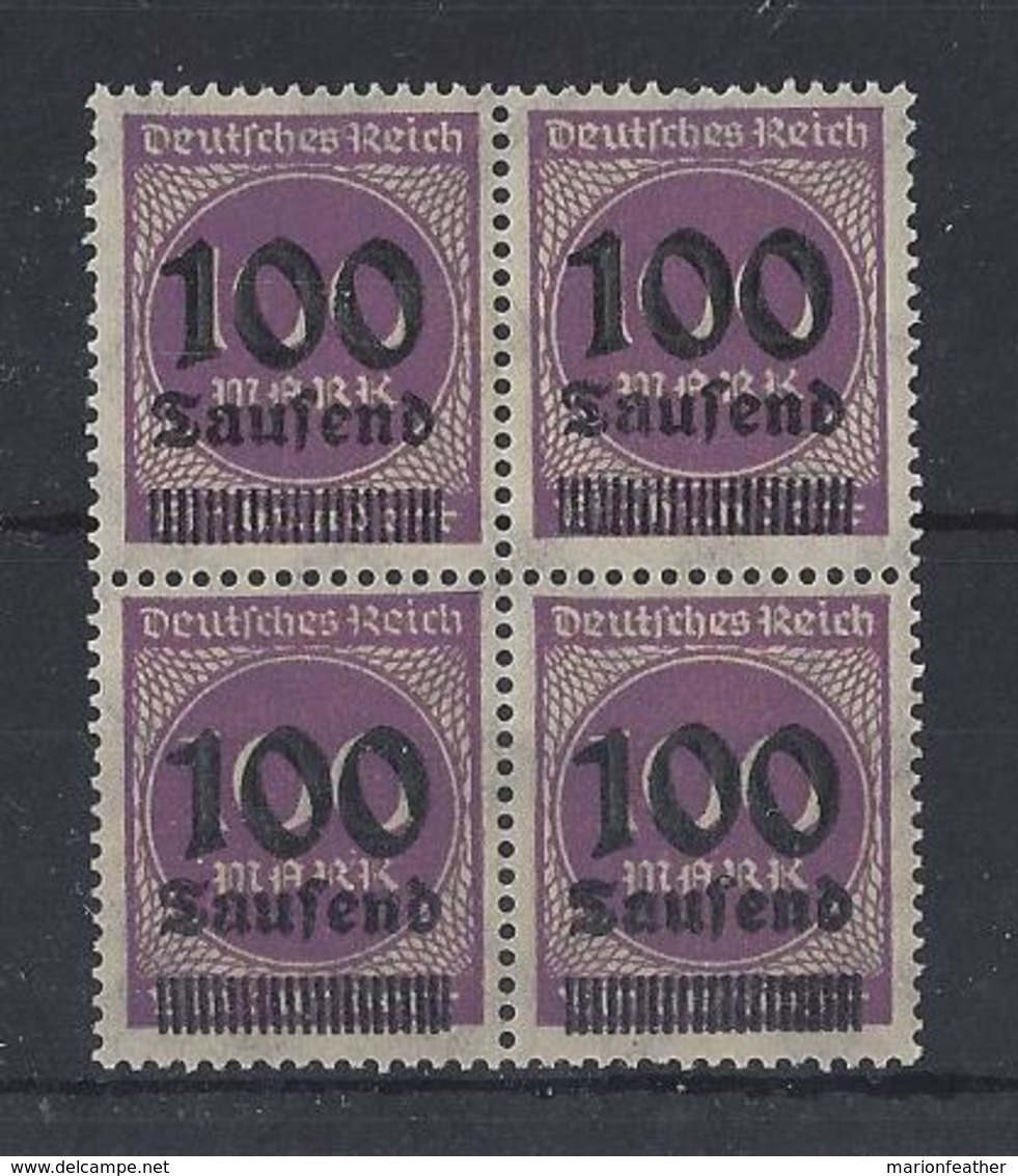 GERMANY......WEIMAR..." 1923.".....SG286........BLOCK OF 4........MNH..... - Neufs