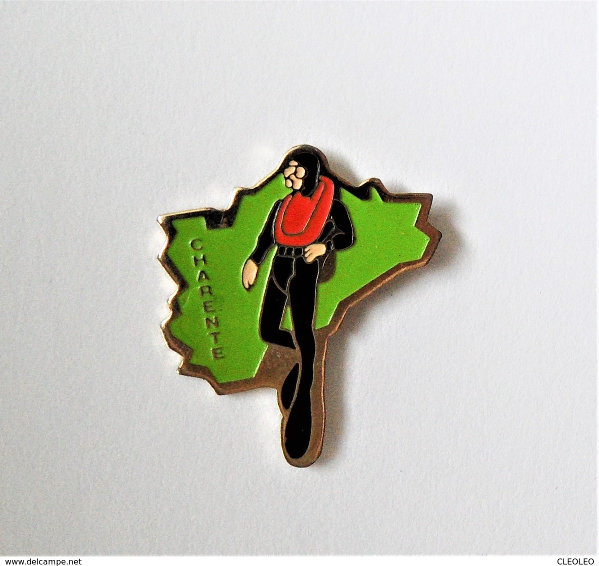 Pin's Carte Charente Plongée Sous Marine - R016 - Autres & Non Classés