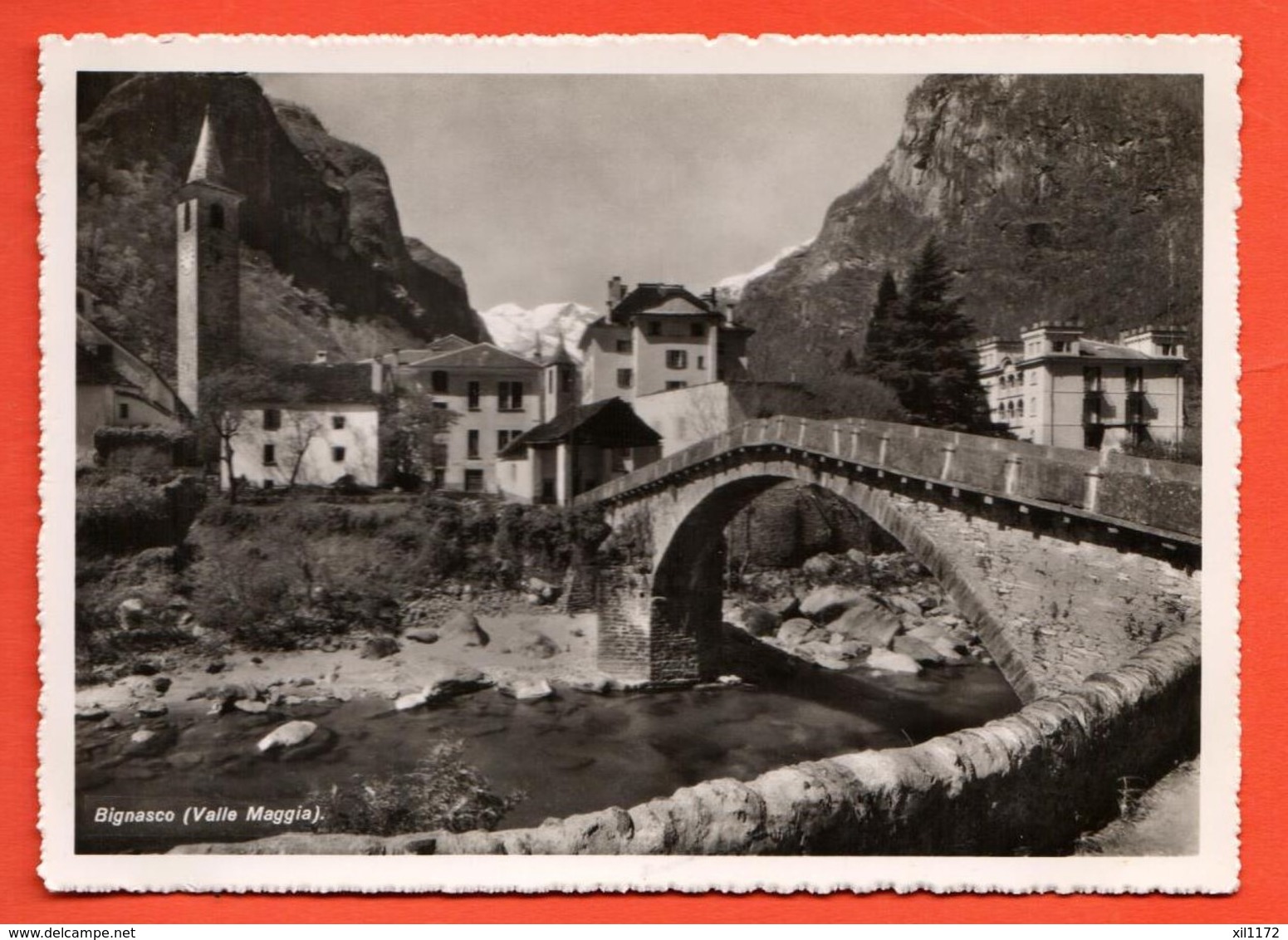 PCL-06 Bignasco VAlle Maggia  Grand Format. Non  Circulé  Censure DCF 1939. Seinemann Locarno - Bignasco