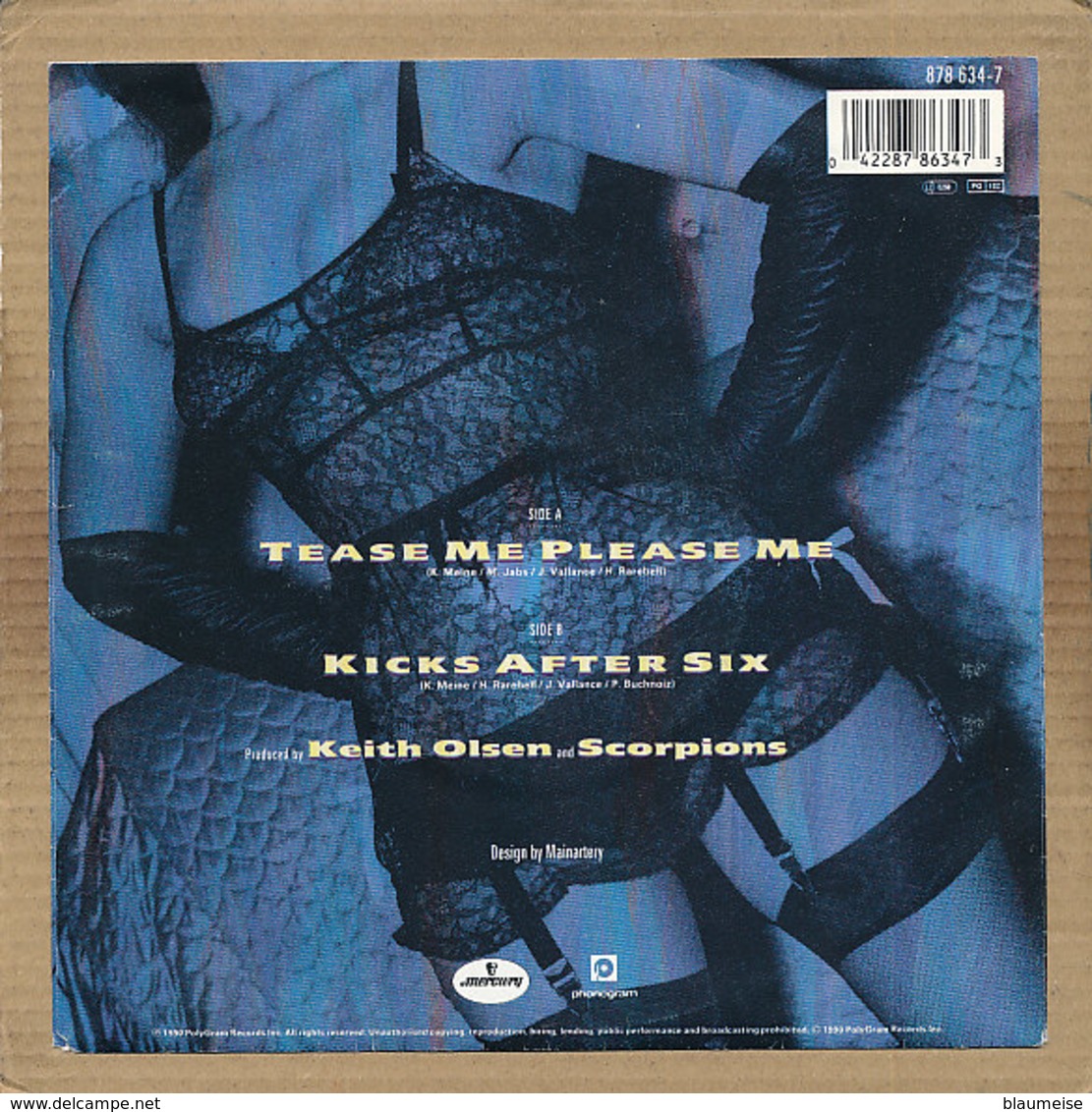 7" Single, Scorpions - Tease Me Please Me - Rock