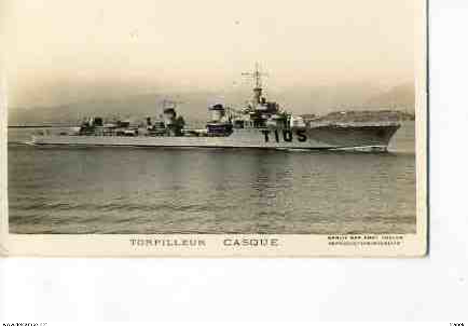 BAT244 - Torpilleur "CASQUE" - Marine Nationale - - Krieg