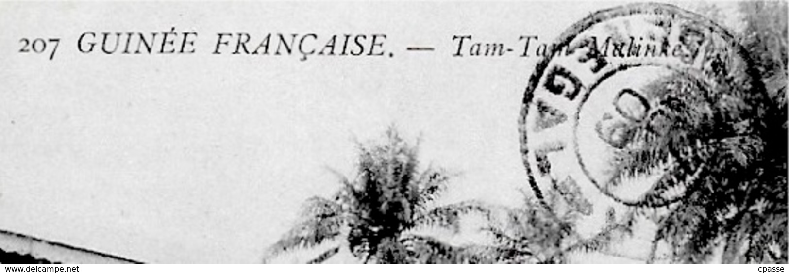 CPA GUINEE FRANCAISE - Tam-Tam Malinké * Afrique Africa AOF Phila Type Faidherbe - Guinée Française